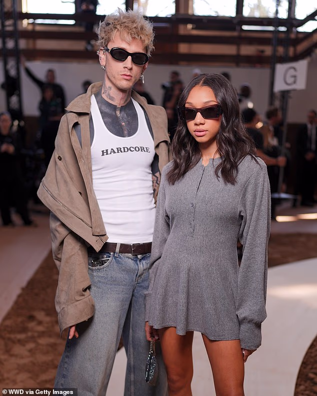 Earlier this week on Wednesday, Kelly was joined by his teenage daughter Casie, 16, at Paris Fashion Week as they attended the LVMH Prize cocktail party (seen above)