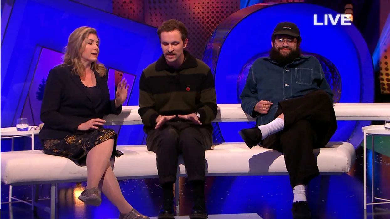 The Last Leg: Jamali Maddix (right) grinned as Vito and Penny clashed