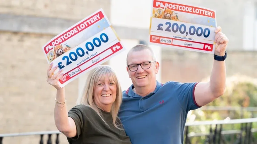 Sharon Healy and Chris Smith, People's Postcode Lottery winners