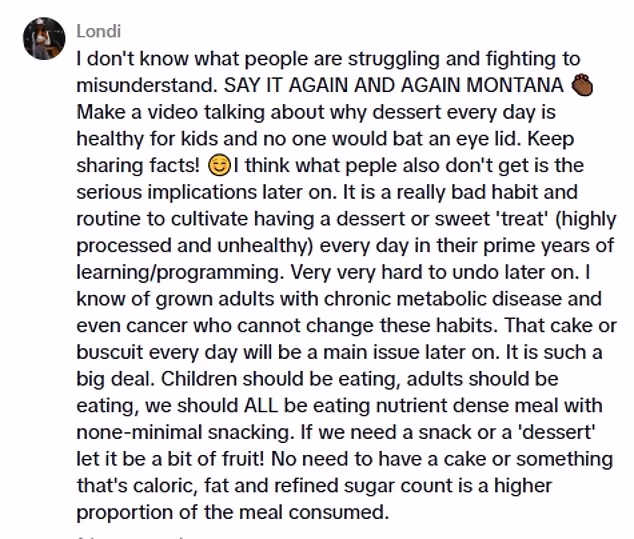 Some reaction to her points were positive