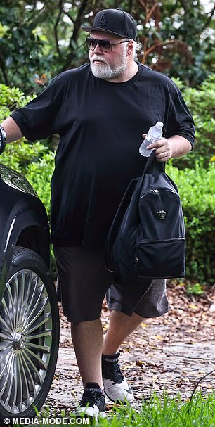 Sandilands was spotted looking downcast as he arrived at his Vaucluse mansion on Tuesday