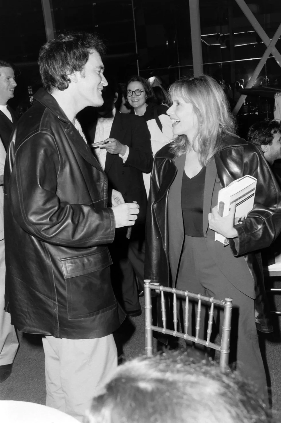 Quentin Tarantino and Rosanna Arquette