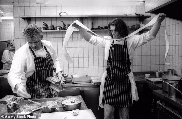 And in a video from the 1990s TV series, Marco, the fiery chef is worlds away from the persona for which he is now known