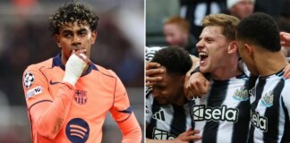 Newcastle stung by last-gasp Barcelona penalty to leave Champions League tie finely poised