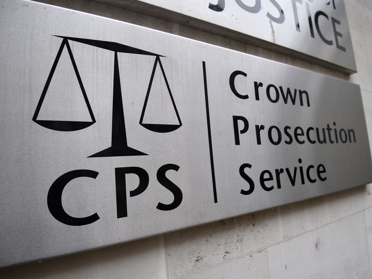 A view of signage for the Crown Prosecution Service in Westminster, London. Pic: PA