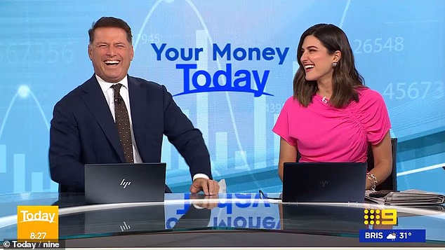 As the long-time host of Nine's Today show, he is widely regarded as the highest-paid television personality in Australia. (Pictured on the show with co-host Sarah Abo)