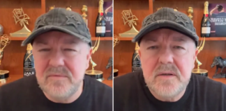 Ricky Gervais says he ‘doesn’t want to go on telly anymore’ hours before partner shares cancer diagnosis