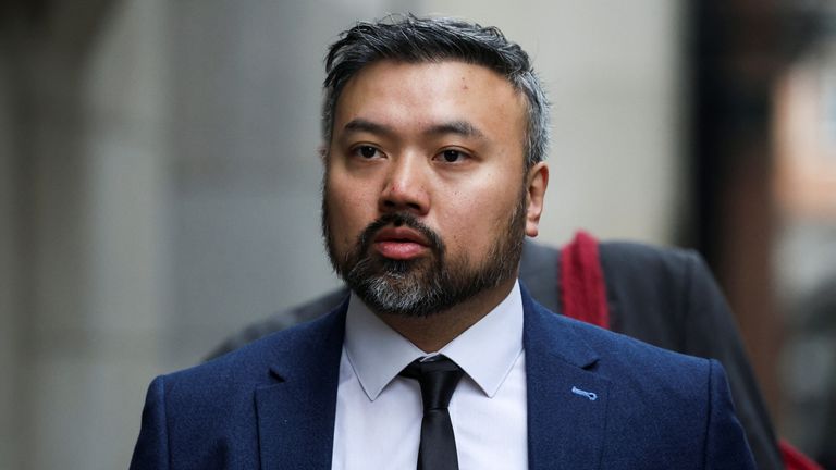 Chi Leung "Peter" Wai faces charges under the National Security Act. Pic: Reuters