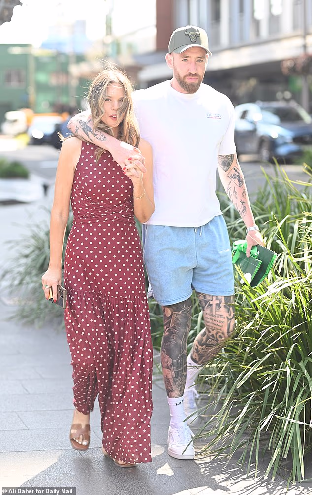 Bec (pictured with husband Danny) pushed back hard on another rumour that has been doing the rounds - that she was under the influence of drugs during the Dinner Parties