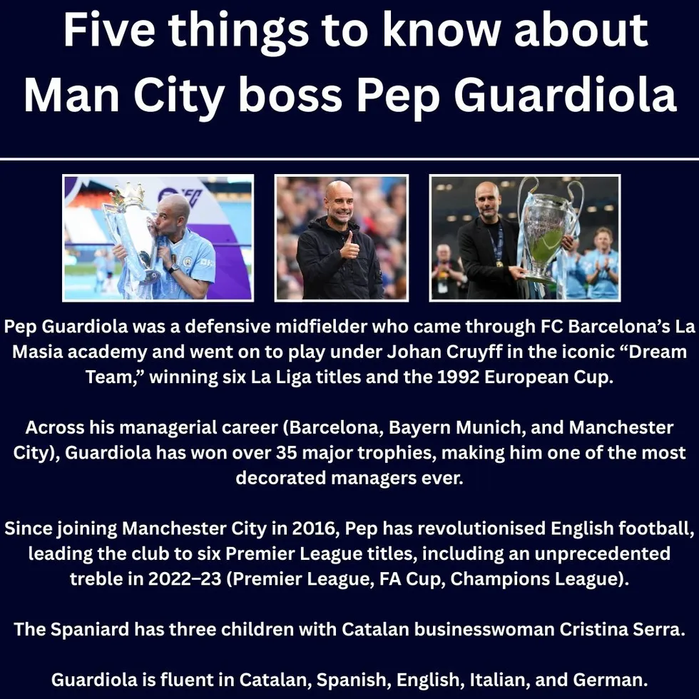 Pep Guardiola facts