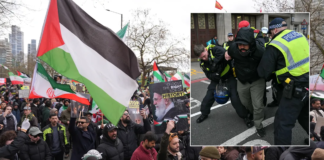 London Iran protest: Thousands of pro-regime demonstrators gather in London for ‘hate rally’