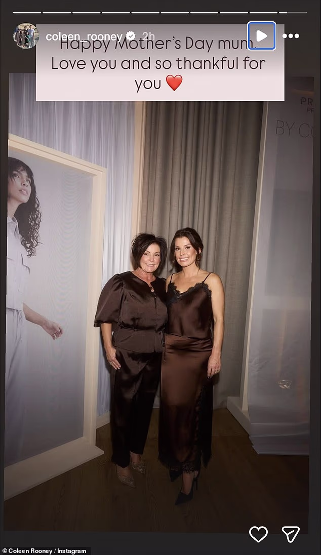 Coleen Rooney posted a glamerous shot with her mother