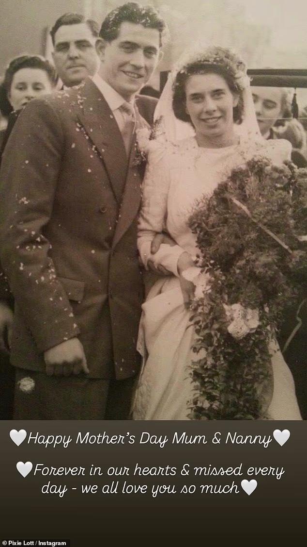 She also shared a tribute to her mum and nanny