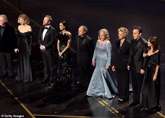 Crystal was joined by the stars of Reiner's films, including Meg Ryan, Kiefer Sutherland, Demi Moore, Kevin Pollak, Kathy Bates, Annette Bening, John Cusack and Daphne Zuniga