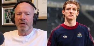 Alan Shearer makes feelings clear on Anthony Gordon after being called out by Newcastle and England star