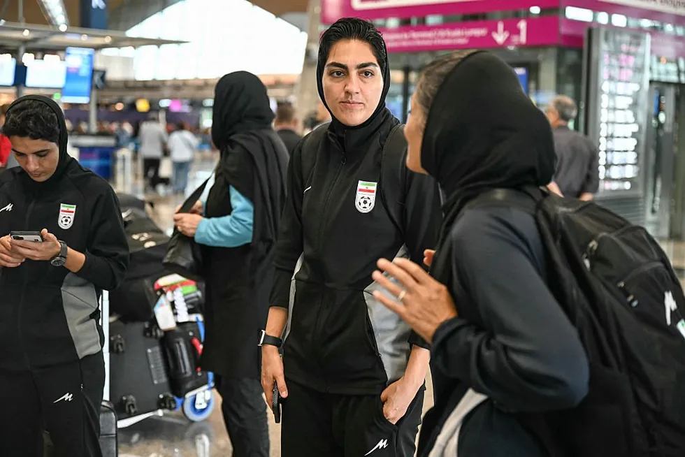 Zahra Ghanbari, captain of Iran's women football team