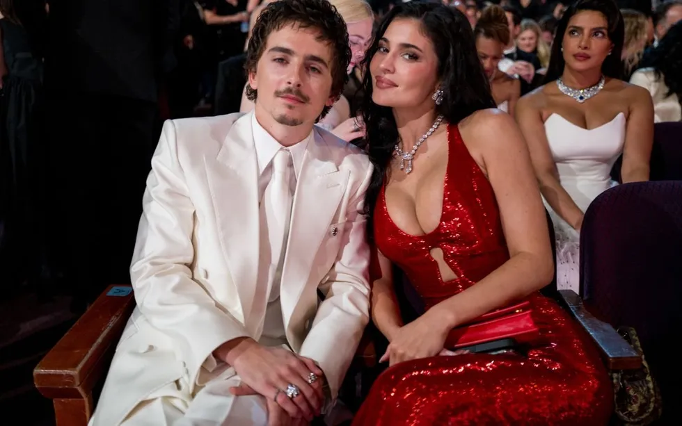 Timoth\u00e9e Chalamet and Kylie Jenner