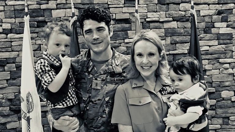 Joe and Shannon Kent with their children. Pic: Joe Kent/NBC