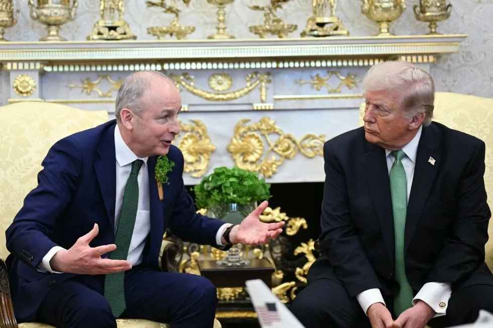 Donald Trump made the claims in an appearance alongside During an appearance alongside Irish Taoiseach Miche\u00e1l Martin