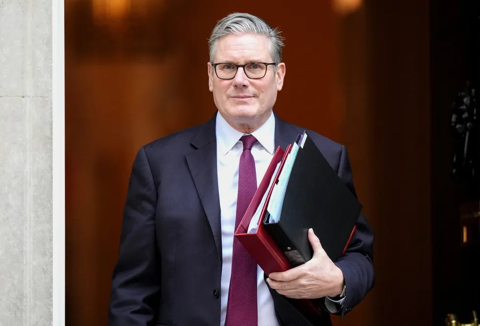 Keir Starmer leaving Downing Street