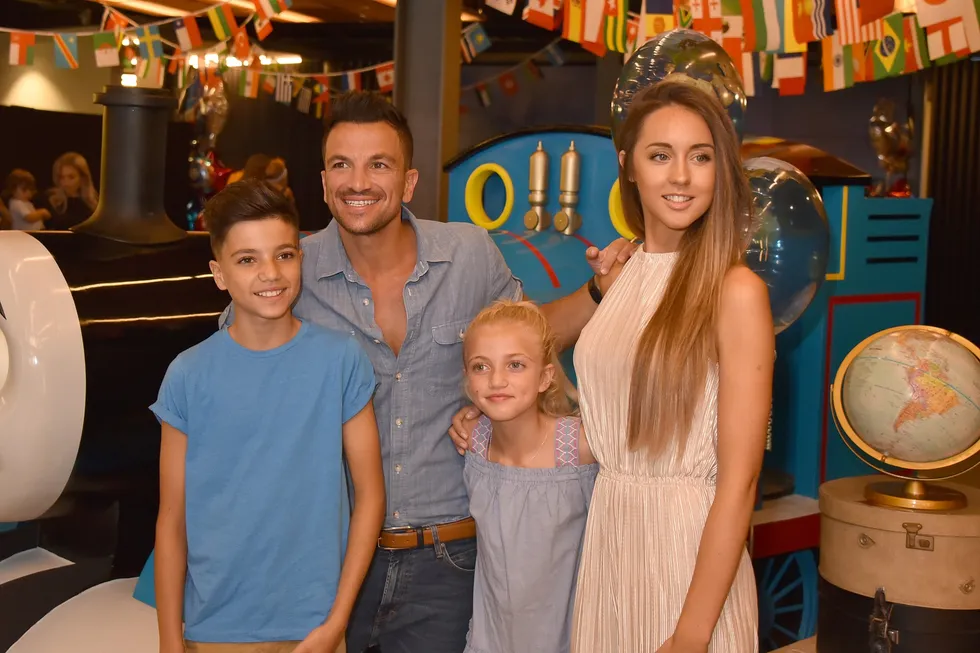 Peter and Emily Andre with Princess and Junior Andre