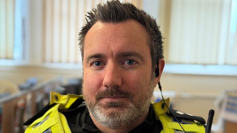 Acting Inspector Tristan Winter has been in policing nearly 20 years