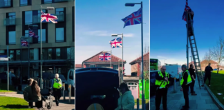 Bristol’s Southmead Hospital tears down Union Jacks which were put up to ‘bring joy and a smile to patients’