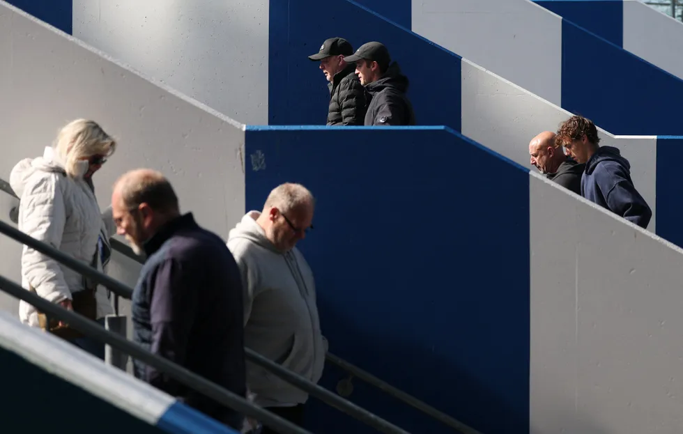 Fans struggled to get to the Amex Stadium on time due to the amount of traffic