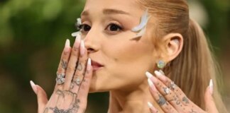 Ariana Grande debuts fresh tattoos on social media, setting the internet on fire