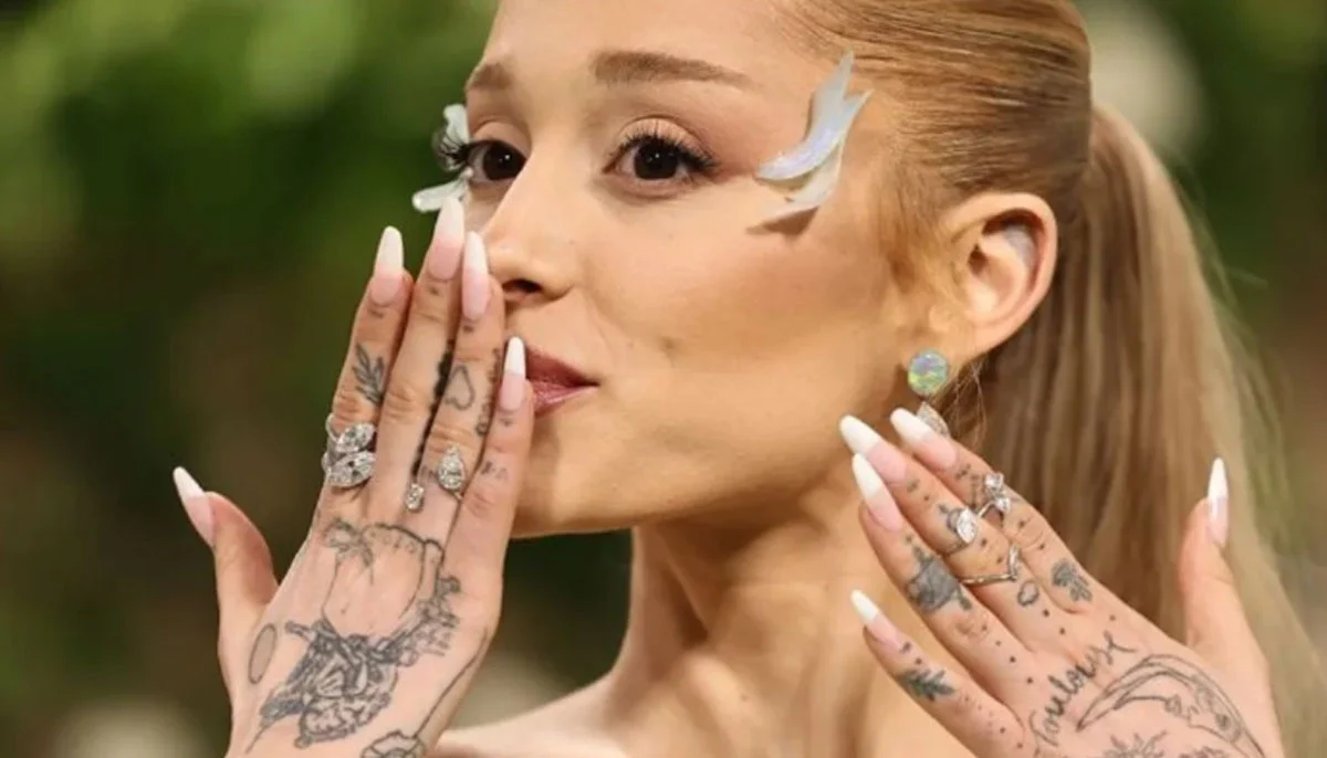 Ariana Grande debuts fresh tattoos on social media, setting the internet on fire   