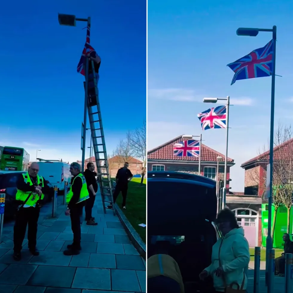 Southmead hospital flags