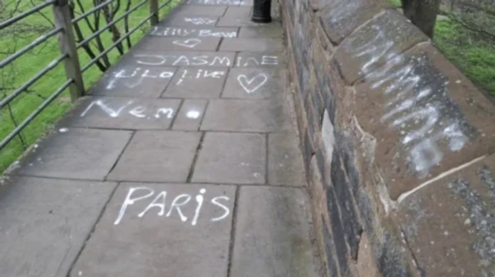 Spraypaint on Chester walls