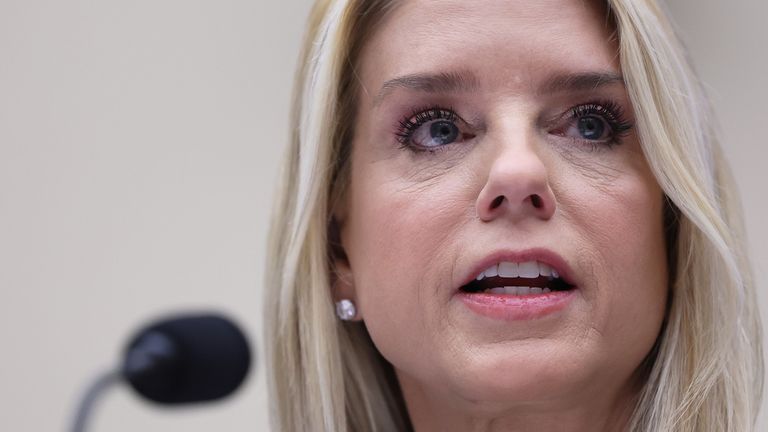 Attorney General Pam Bondi. Pic: AP