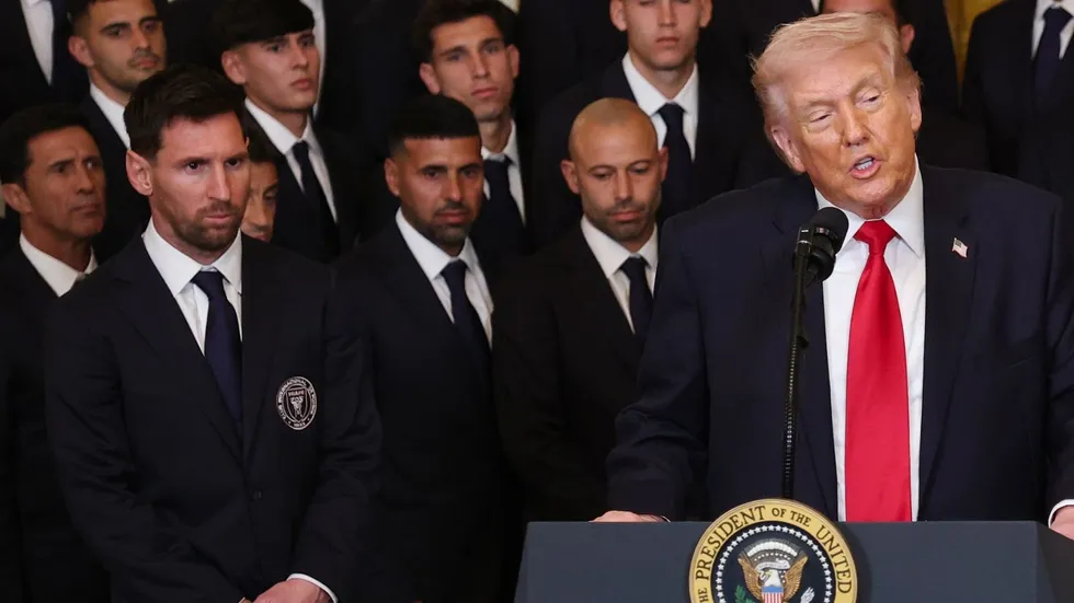 Inter Miami celebrated their 2025 MLS Cup triumph with a historic White House ceremony on Thursday, though the franchise's most prominent owner was conspicuously missing from the occasion