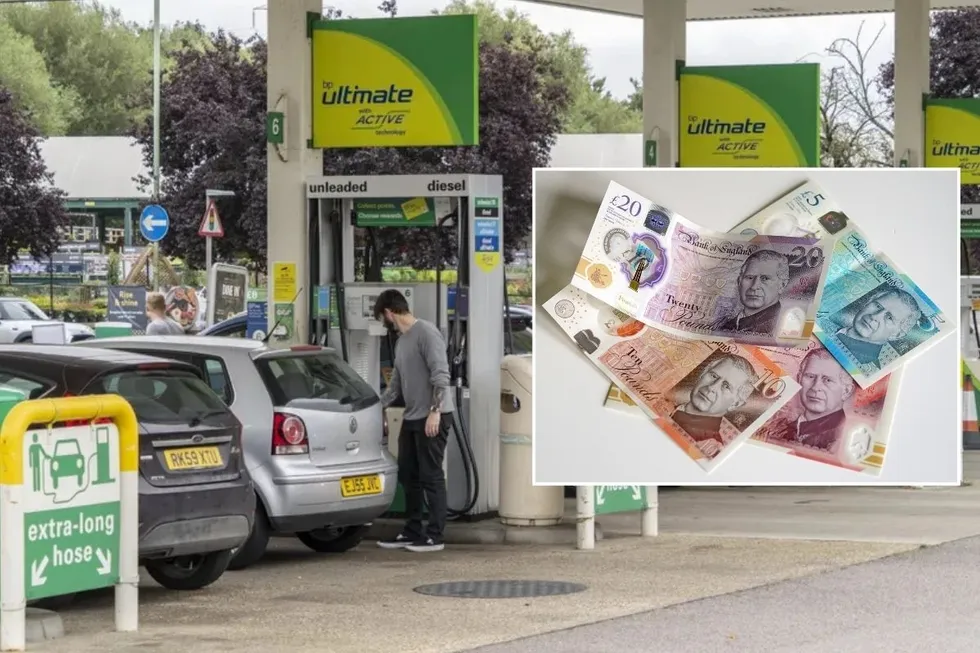 Petrol station and a UK petrol station