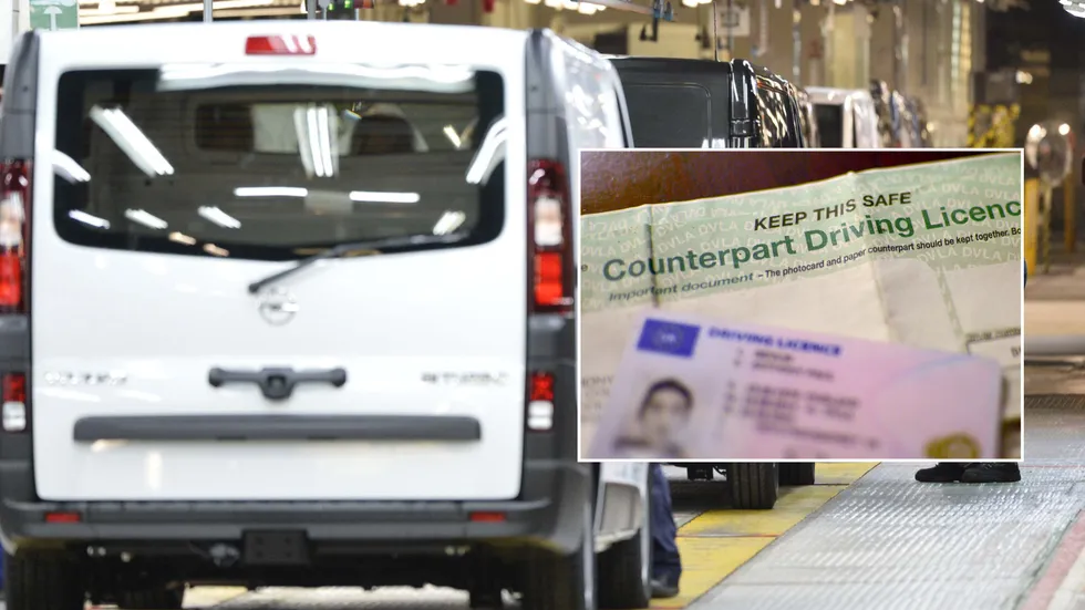 electric van and driving licence