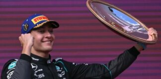 F1 sprint race sees George Russell claim victory at Chinese Grand Prix