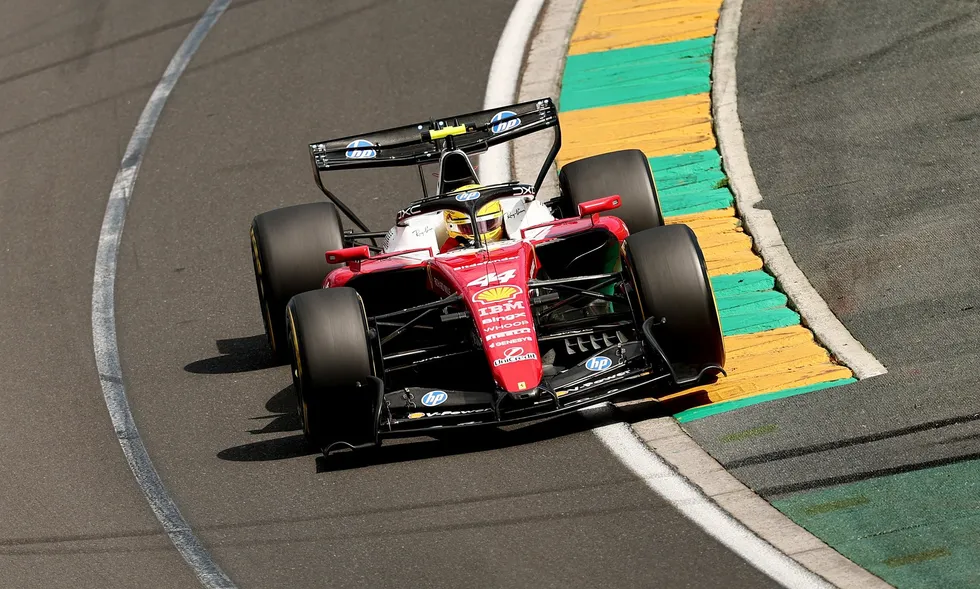 Lewis Hamilton finished fourth at the Australian Grand Prix, behind third-placed teammate Charles Leclerc
