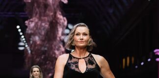 Former Perfect Match star Nicky Buckley, 60, looks decades younger as returns to the runway for Melbourne Fashion Festival