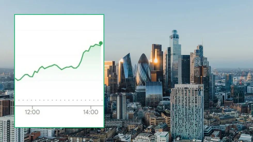 City of London and Ftse 100 graph