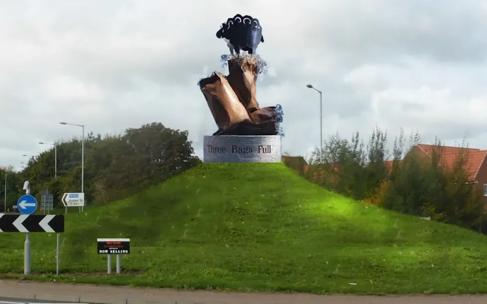 An artist's rendition of the sculpture