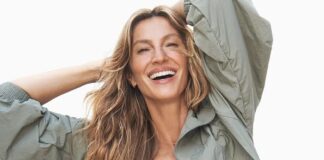 Gisele Bundchen, 45, flashes her flat tummy ONE year after welcoming her baby as she lands massive campaign