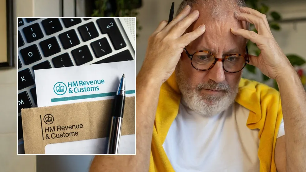 Man looking shocked and tax bill