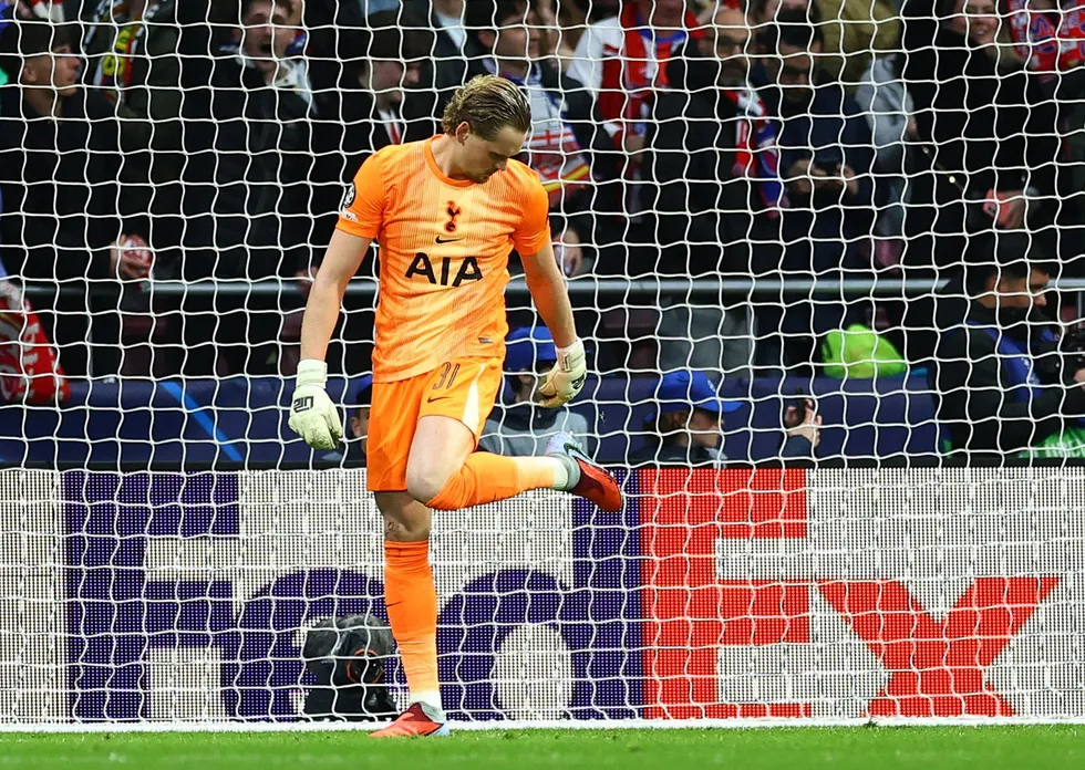 Antonin Kinsky made two shocking errors after 15 minutes against Atletico Madrid as Spurs went 3-0 down