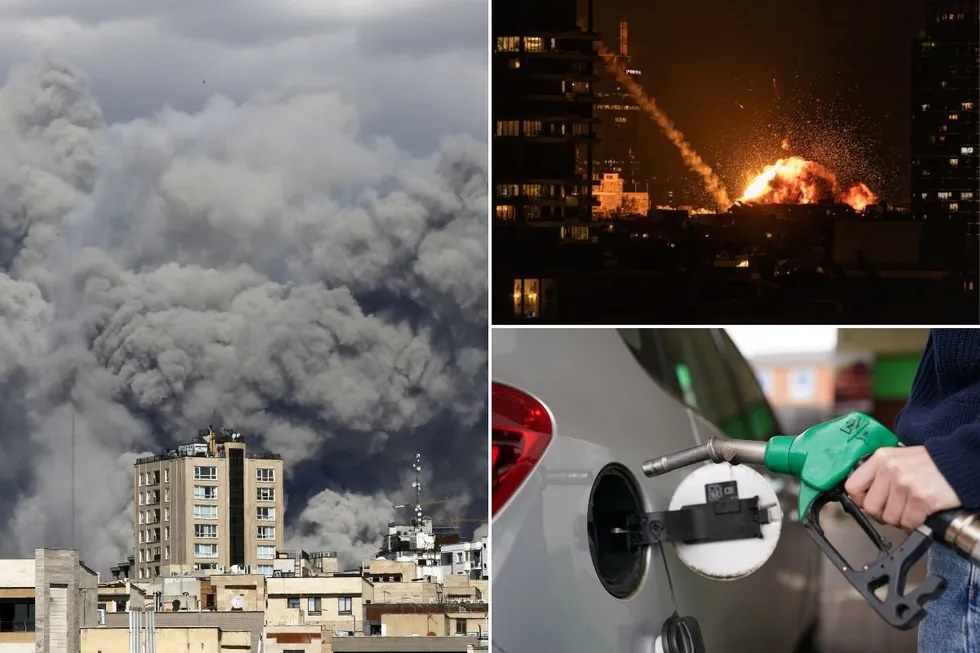 Missile strike in Tehran, missile strike in Tel Aviv and a fuel pump