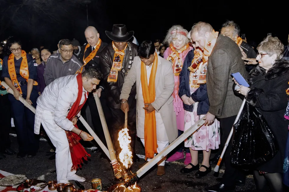 Holi celebrations at Harrow Civic Centre