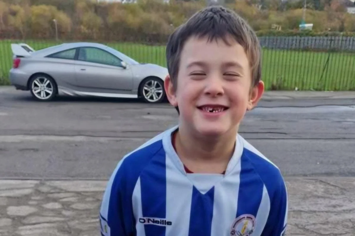 Eight-year-old Jay Cartmell was a youth player for Whitehaven Miners FC in Cumbria