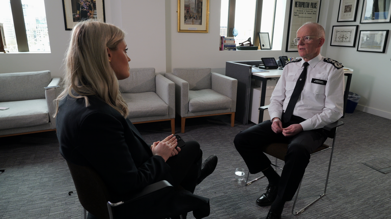 Mollie Malone with Sir Mark Rowley