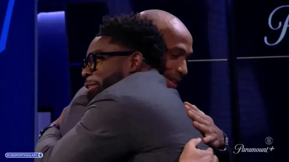 Micah Richards got a hug from Thierry Henry after revealing his struggles with alcohol
