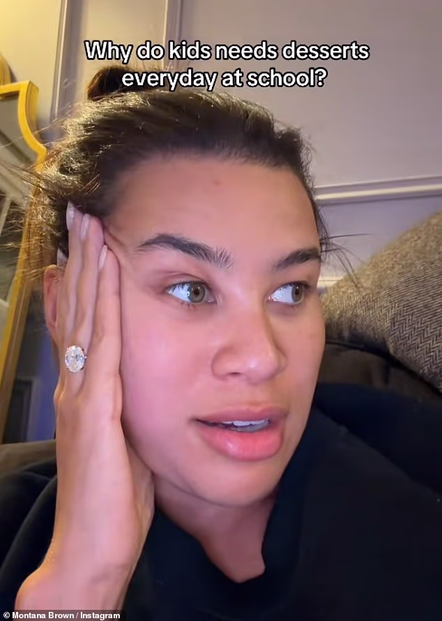 Montana Brown has once again sparked debate over her take on parenting - this time by blasting schools for serving desserts with school lunches